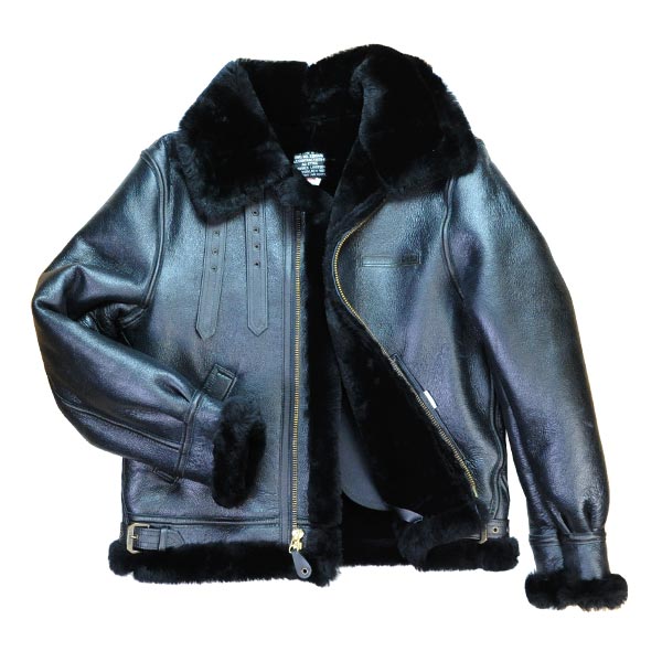 AVIREX 44 B-3 フライトジャケット シープスキン ブラック AVIREX 44 シープスキン B-3 フライトジャケット ブラック AVIREX B-3