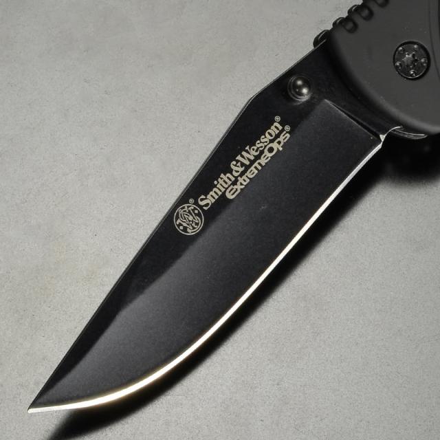 Smith&Wesson 折りたたみナイフ Extreme Ops ブラック SWA25[bswa25r
