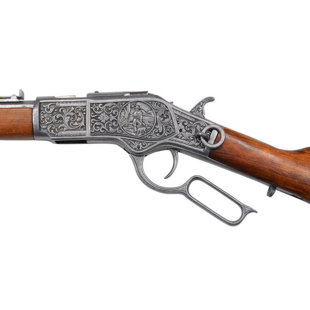 ウィンチェスターモデルガン DENIX M73カービン 彫刻 ウィンチェスター 装飾銃 モデルガン