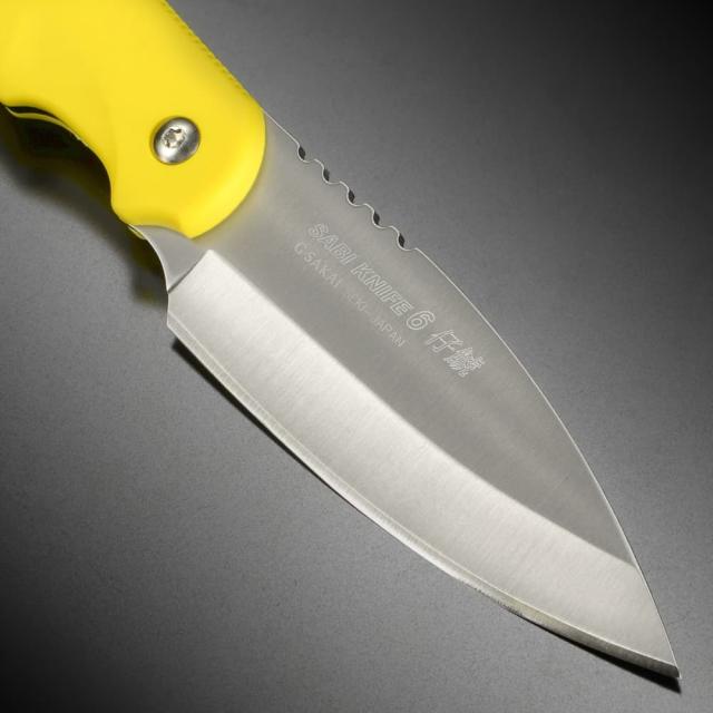 Gサカイ サビナイフ6 仔鯱ザイテル 右利き用 [ イエロー ][gs346858]の
