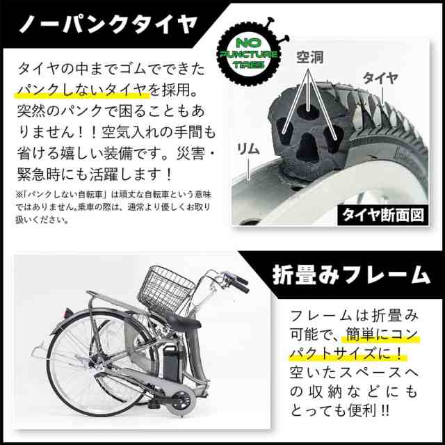 直送 代引き不可]ACTIVEPLUS 折り畳み軽快車 ノーパンク電動アシスト FDB26EB 26インチタイヤ  MG-AP26EBN[mgap26ebn]の通販はau PAY マーケット - レプズギア | au PAY マーケット－通販サイト