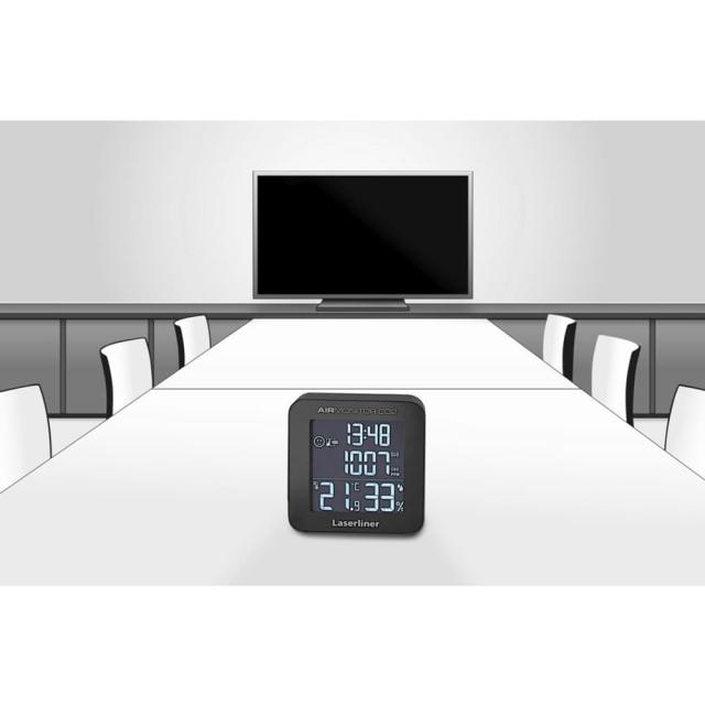 UMAREX Laserliner 空気環境測定器 AirMonitor CO2 卓上時計 082.427A[ra18579]