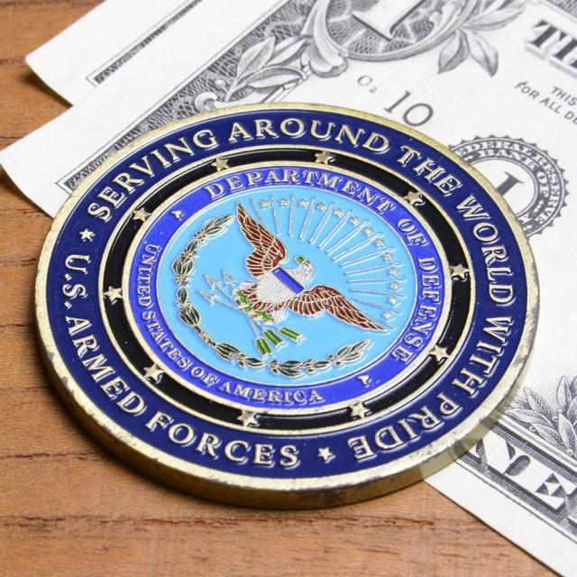 チャレンジコイン 紋章 アメリカ五軍 国防総省 記念メダル