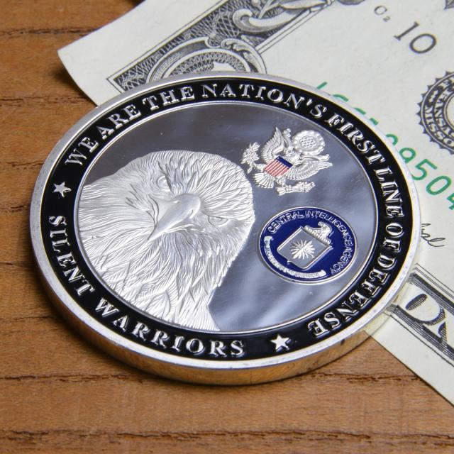 チャレンジコイン 自由の女神 CIA 紋章 白頭鷲 記念メダル[rev434630