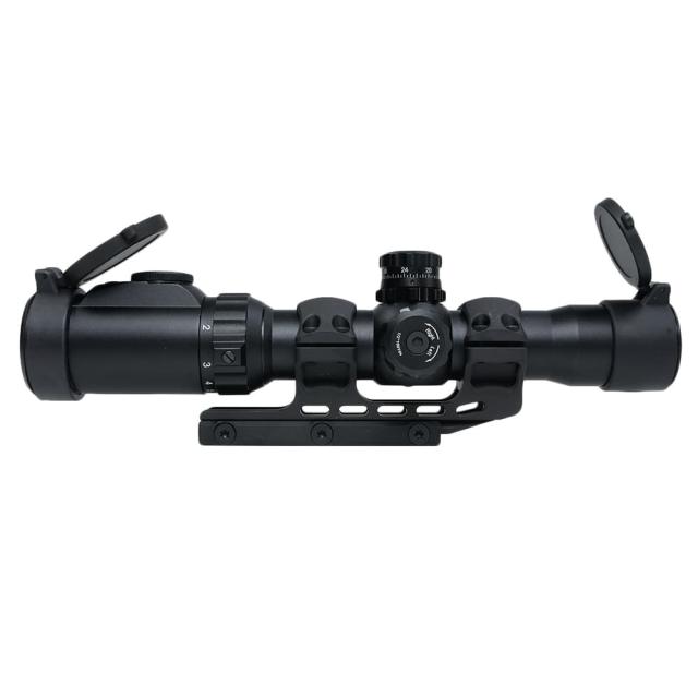 LEAPERS UTG ライフルスコープ 1-8X28mm マウント付き MRCスコープ[scp318iebg4]