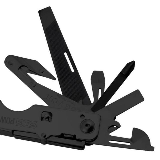 SOG マルチプライヤー 16機能 パワーアシスト ナイロンシース付 [ サテン ][b66] SOG マルチプライヤー 16機能 パワーアシスト ナイロンシース付