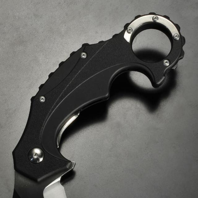 Brous Blades カランビットナイフ Enforcer 折りたたみ式 ライナーロック BRBM001 [ シルバー ][bbrbm001r]_4