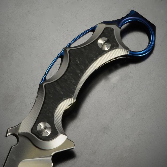 Defcon アウトドアナイフ JUNGLE KNIFE カランビット [ シルバー