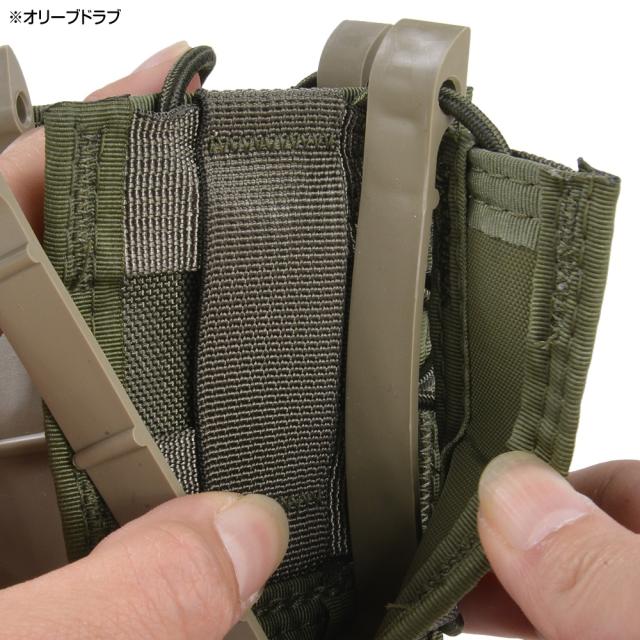 High Speed Gear ライフル&amp;拳銃用マグポーチ TACO LT ダブルデッカー M4/AK/7.62mm/9mm/45口径 軽量 17DD00 [ ブラック ][hsg17dd00bk]_4