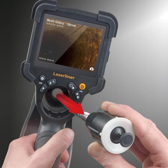 UMAREX Laserliner 工業用内視鏡 VideoInspector STD 先端固定式カメラケーブル 直径7.9mm 082.233A[l082233a]_4