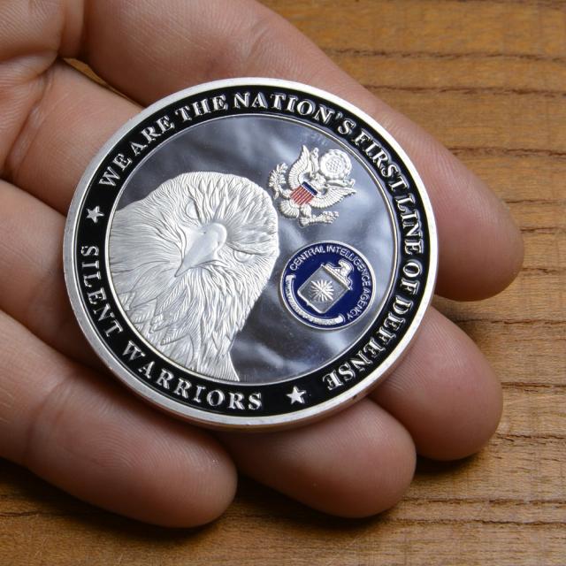 チャレンジコイン 自由の女神 CIA 紋章 白頭鷲 記念メダル[rev434630