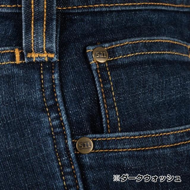 5.11 Tactical ストレッチジーンズ Defender メンズ スリムフィット 74465 [ 32×30 / ティンテッドウォッシュ ][74465585w32l30]_5