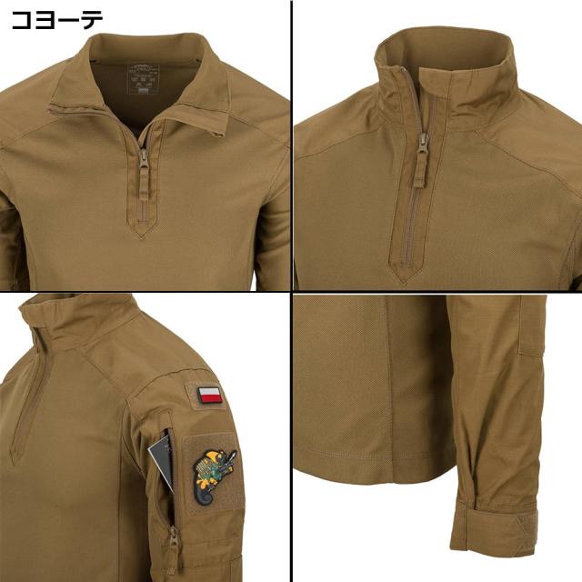 HELIKON-TEX コンバットシャツ MCDU 戦闘服 NYCO リップストップ BL-MCD-NR [ ブラック / レギュラー/XSサイズ ][blmcdnr01b02]_5