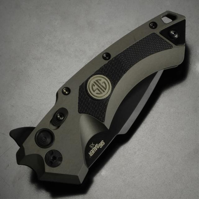 Hogue sig sauerナイフ 美品　希少 HOGUE 折りたたみナイフ SIG SAUER X5 フリッパー 3.5インチ Cerakote