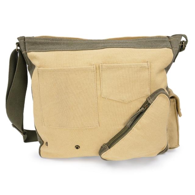 ROTHCO ショルダーバッグ ヴィンテージキャンバス ツートンカラー [ オリーブドラブ&タン ][ro9248odt]