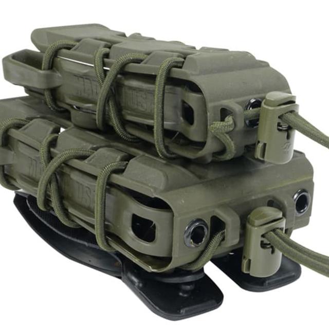HSGI ライフル&amp;拳銃用マグポーチ TACO V2 ダブルデッカー M4/AK/7.62mm/9mm/45口径 ポリマー 16DD01 [ ブラック ][16dd01bk]_6