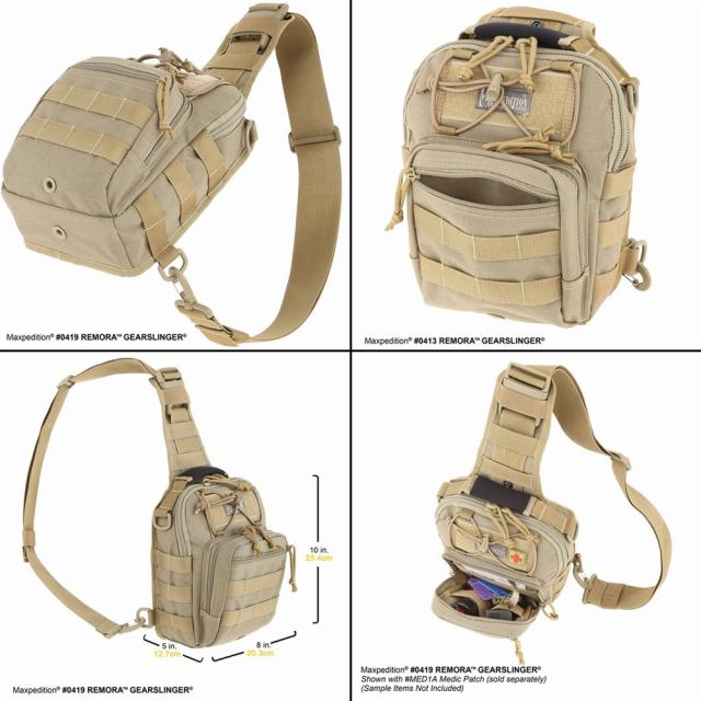 MAXPEDITION スリングバッグ Remora Gearslinger [ カーキ ][419k]