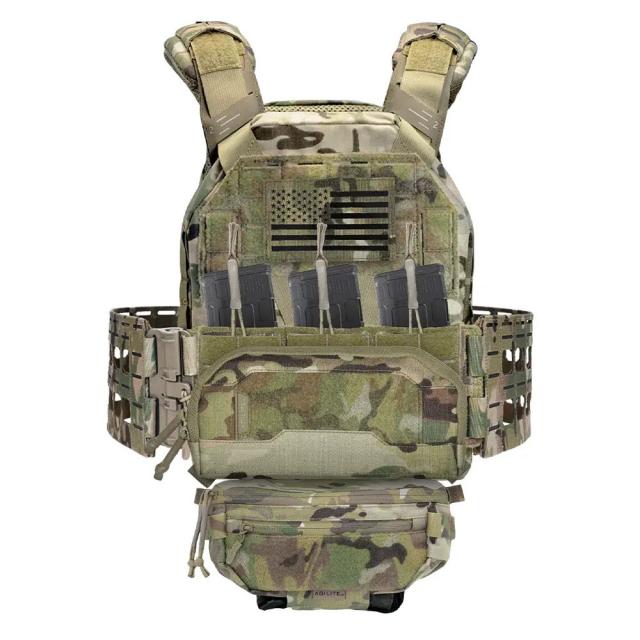 AGILITE ワイドアドミンポーチ リアMOLLEアタッチメント 薄型多機能 テザーポイント付き 8150 [ マルチカム ][8150mtc1sz]_6