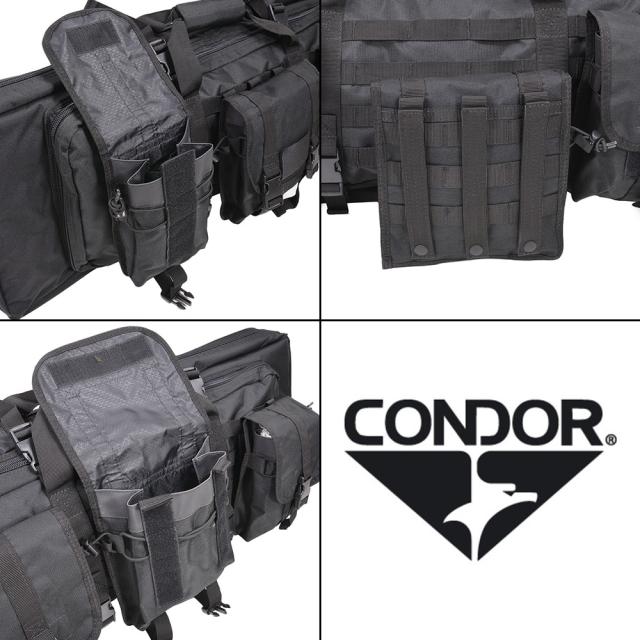 CONDOR ガンケース ダブルライフル 2丁用 [ ブラック / 42インチ