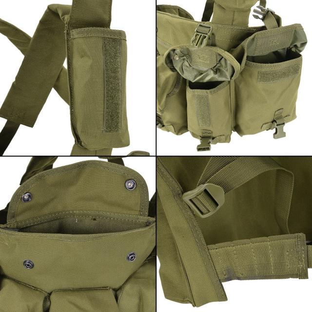 CONDOR OUTDOOR チェストリグ 7Pocket M16マガジン6本 CR [ オリーブ