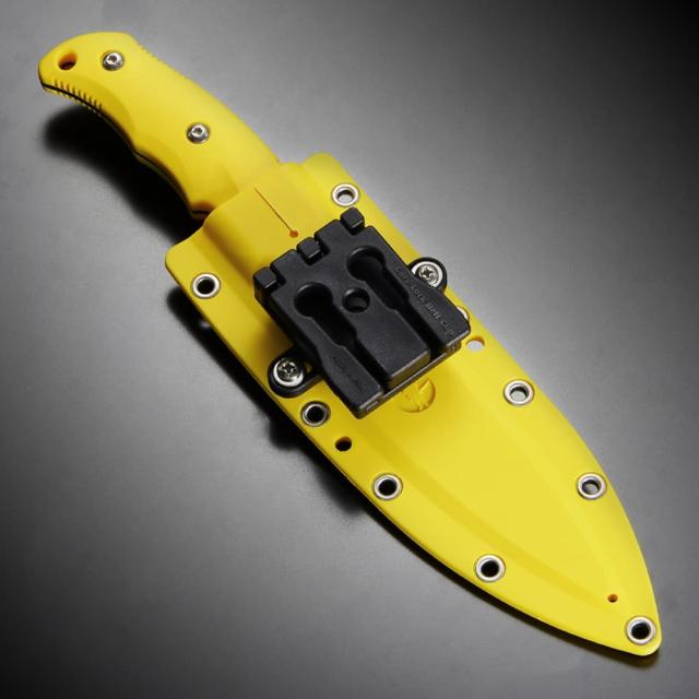 G・SAKAI アウトドアナイフ NEWサビナイフ3 直刃 イエロー[gssabi3ys