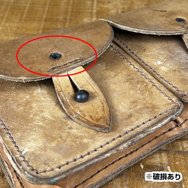 フランス軍放出品 レザー製 マガジンポーチ MAS-49/56用 [ 可
