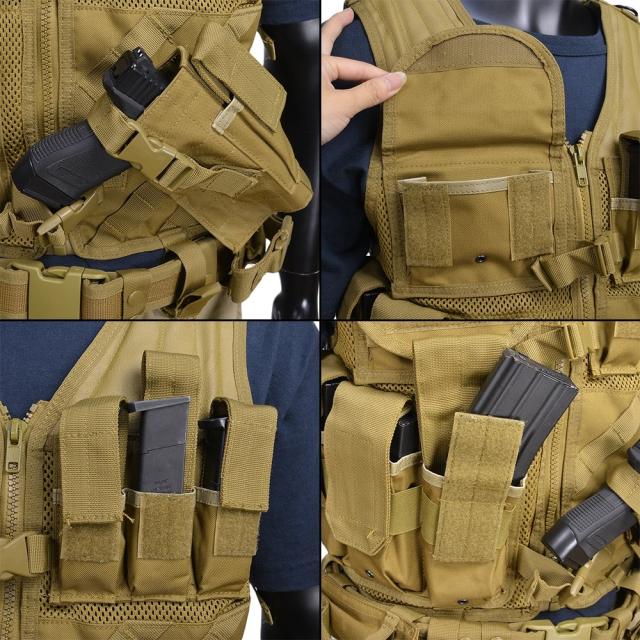 Rothco ミリタリーベスト クロスドロー 右利き用 ベルト付 [ コヨーテ
