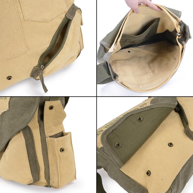 ROTHCO ショルダーバッグ ヴィンテージキャンバス ツートンカラー [ オリーブドラブ&タン ][ro9248odt]