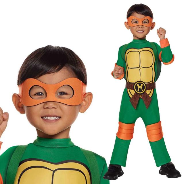 【子供用 ハロウィン コスプレ】ミュータントニンジャタートルズ ミケランジェロ ミュータントタートルズ コスプレ ミケランジェロ 衣装 キッズ
