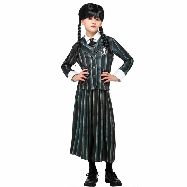 ウェンズデー コスプレ 衣装 アダムスファミリー 仮装 キッズ子供 制服 ワンピース ハロウィン Wednesdayの通販はau PAY マーケット  LA LA au PAY マーケット店 au PAY マーケット－通販サイト