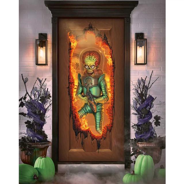 マーズアタック ハロウィン 飾り付け ドア 火星人 玄関 おしゃれ 室内 Mars Attacksの通販は