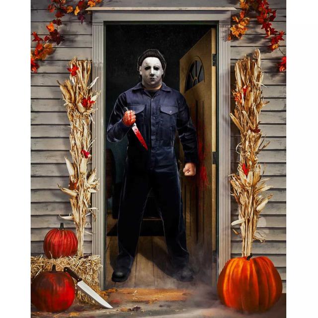 ハロウィン ハロウィン 飾り付け ドア マイケルマイヤーズ 玄関