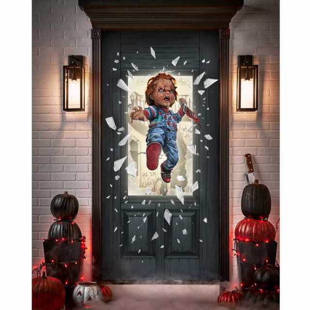 チャッキー ハロウィン 飾り付け ドア チャイルドプレイ 玄関 おしゃれ 室内 Chucky Door Coverの通販は
