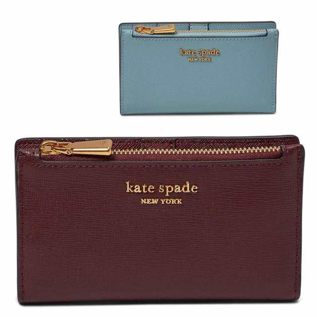 送料無料 ケイトスペード 財布 レディース 二つ折り ブランド シンプル ファスナー 小銭入れ 薄型 kate spade new york