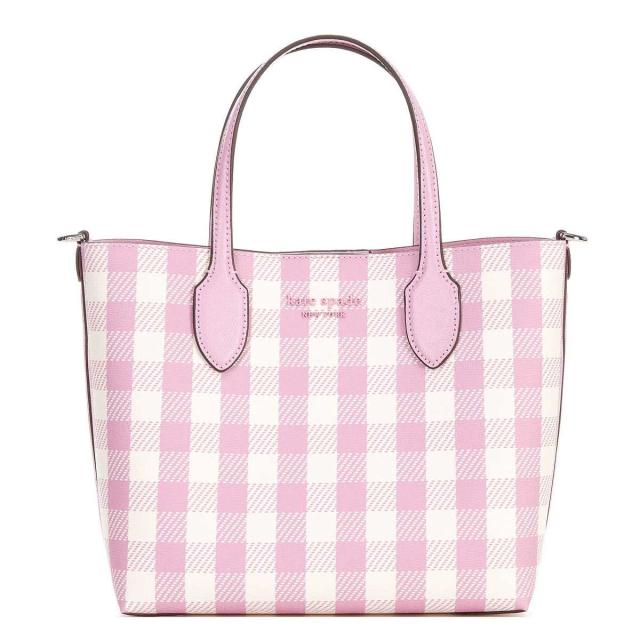 ケイトスペード トートバッグ レディース ギンガムチェック ピンク ブランド ショルダーバッグ 斜め掛け kate spade