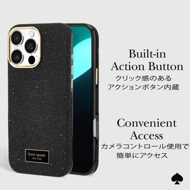 ケイトスペード Crystal Pave iPhone16Proケース kate spade new york