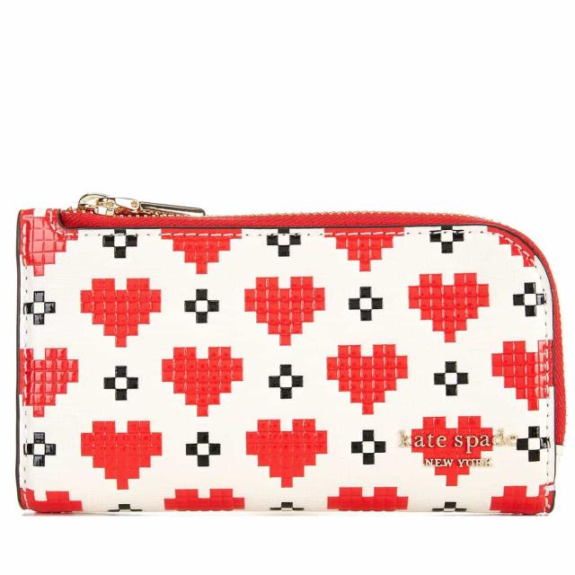 ケイトスペード 財布 レディース ブランド 二つ折り ファスナー カードがたくさん入る かわいい ハート Kate Spade New York