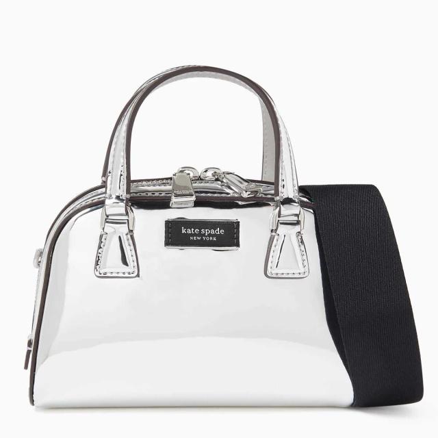 Kate Spade シルバー ミニハンドバッグ Kate Spade シルバー ミニハンドバッグ（ケイトスペード