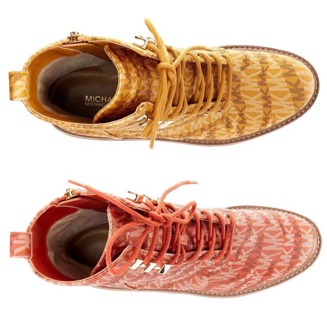 送料無料 マイケルコース ワークブーツ レディース レースアップ