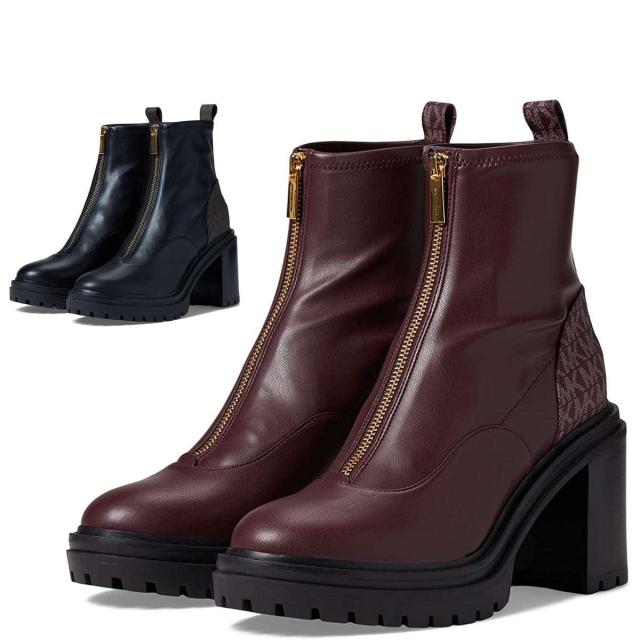 送料無料 マイケルコース サイドゴアブーツ レディース 本革 ブランド 厚底 歩きやすい ファスナー 大きいサイズあり Michael Kors