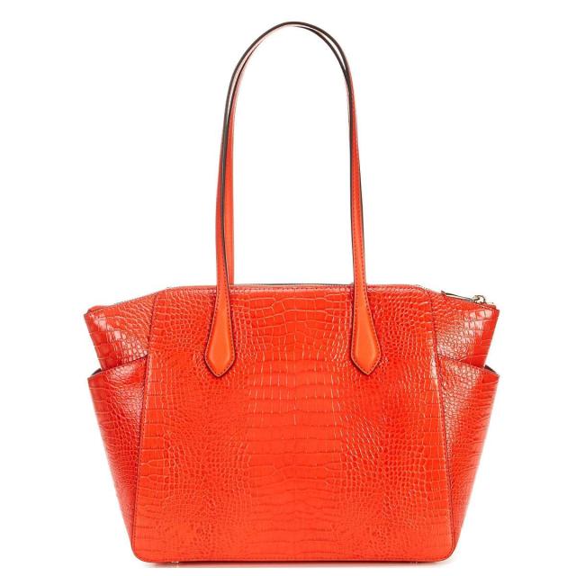 MICHAELKORS クロコダイル型押しクラッチバッグオレンジ