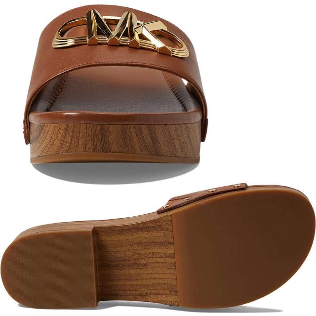 送料無料 マイケルコース サンダル レディース オープントゥ 歩き