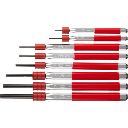 京都機械工具 KTC ノックピンポンチセット 8本組 PK8