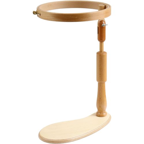 DMC 刺しゅう枠 スタンド付 内径21.5cm 卓上タイプ ブナ MK0031