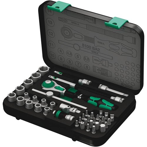 Wera ヴェラ 05003533001 ｜ 8100 lop スピードラチェット1／4 セット ミリ 42点