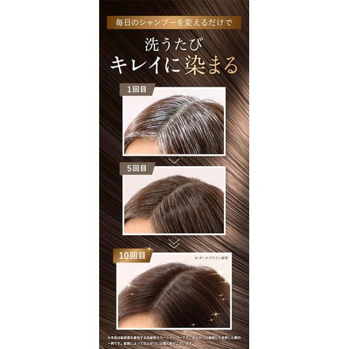 Sastty白髪用 利尻カラーシャンプー お徳用 500ml ダークブラウン_3