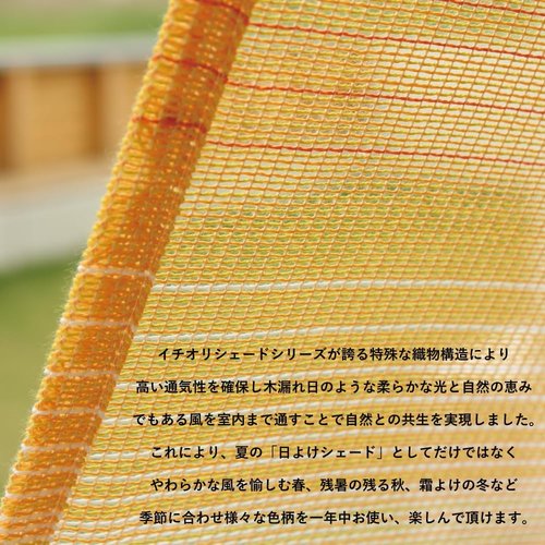 サンシェード 日除け 雨よけ シェード UVカット 目 ベランダ イチオリシェード グラデーション オーシャン_4
