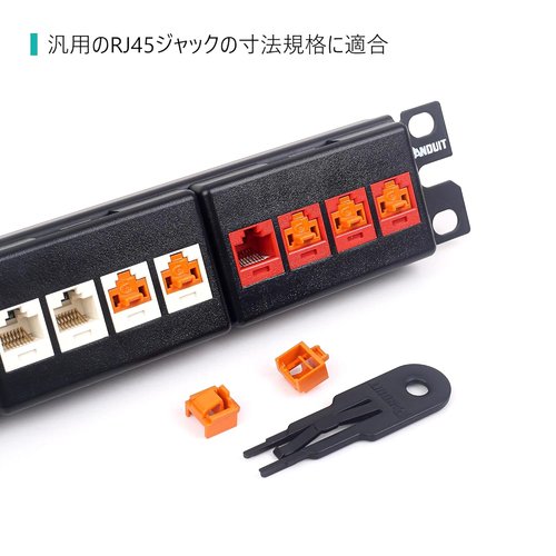 パンドウイット LANポート セキュリティブロック 100個入 赤 PSL-DCJB-C_5