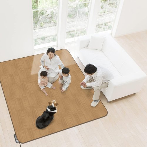 明和グラビア印刷 熱っぽい引っ敷き 取りまかなう としても使える 03HH 200cm×250糎 3帖用 肌理 赤銅色