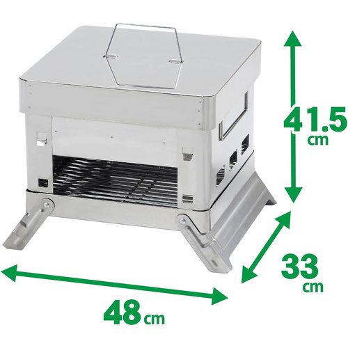 グリーンライフ GREEN LIFE 蓋付き折りたたみ ーコンロ コンパクト 収納袋付き 4Way OCB-32_2